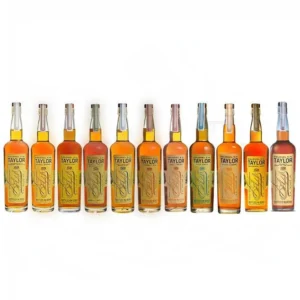 Colonel E.H. Taylor Jr Full Lineup Collection bourbon bottles